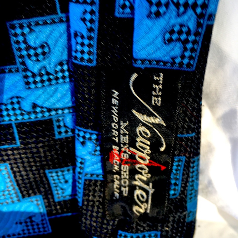 Midcentury vintage 60s geometric necktie